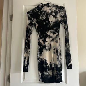 Cotton Citizen Tie Dye Mock Neck Dress